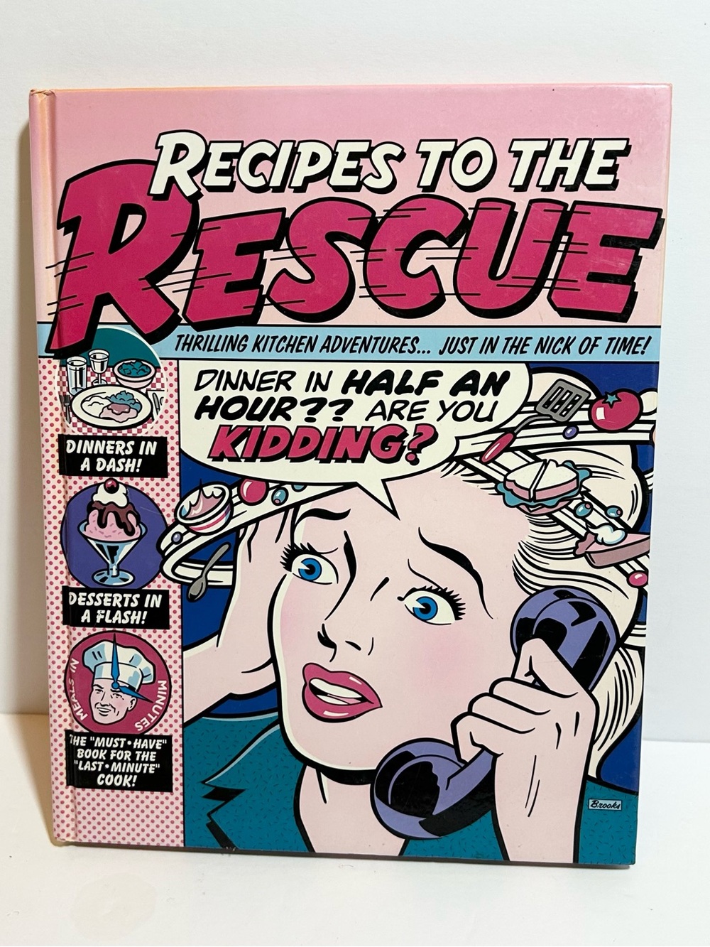 Recipes to the Rescue Pink Graphic Cookbook Better Homes and Garden 2000 Y2K